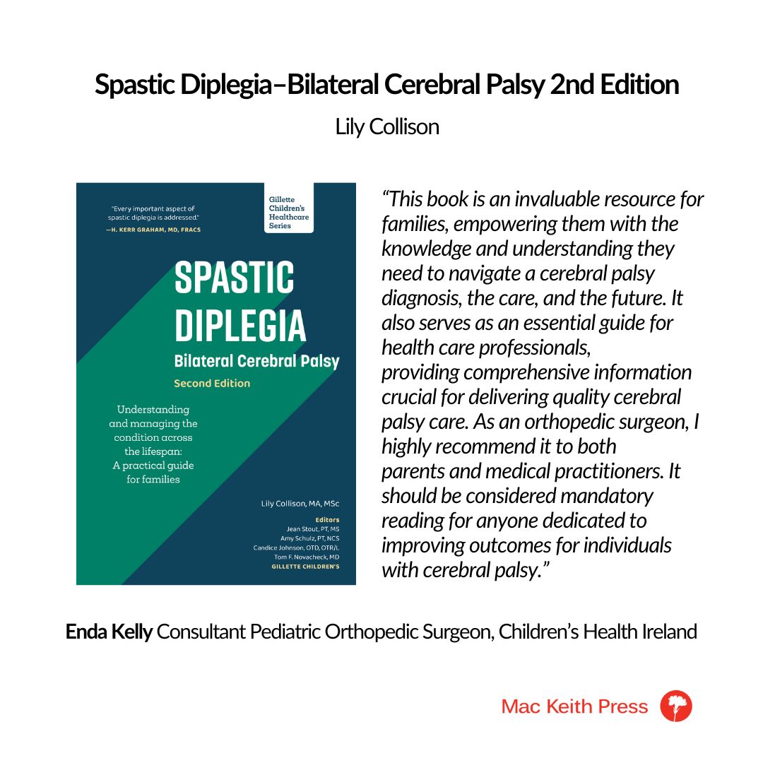 Mac Keith Press (@mackeithpress) on Twitter photo "This book is an invaluable resource for families, empowering them with the knowledge and understanding they need to navigate a #cerebralpalsy diagnosis, the care, and the future."
Spastic Diplegia is part of the <a href="/GilletteChildrn/">Gillette Children's</a>’s Healthcare Series.
buff.ly/kIGhlu5 "This book is an invaluable resource for families, empowering them with the knowledge and understanding they need to navigate a #cerebralpalsy diagnosis, the care, and the future."
Spastic Diplegia is part of the <a href="/GilletteChildrn/">Gillette Children's</a>’s Healthcare Series.
buff.ly/kIGhlu5