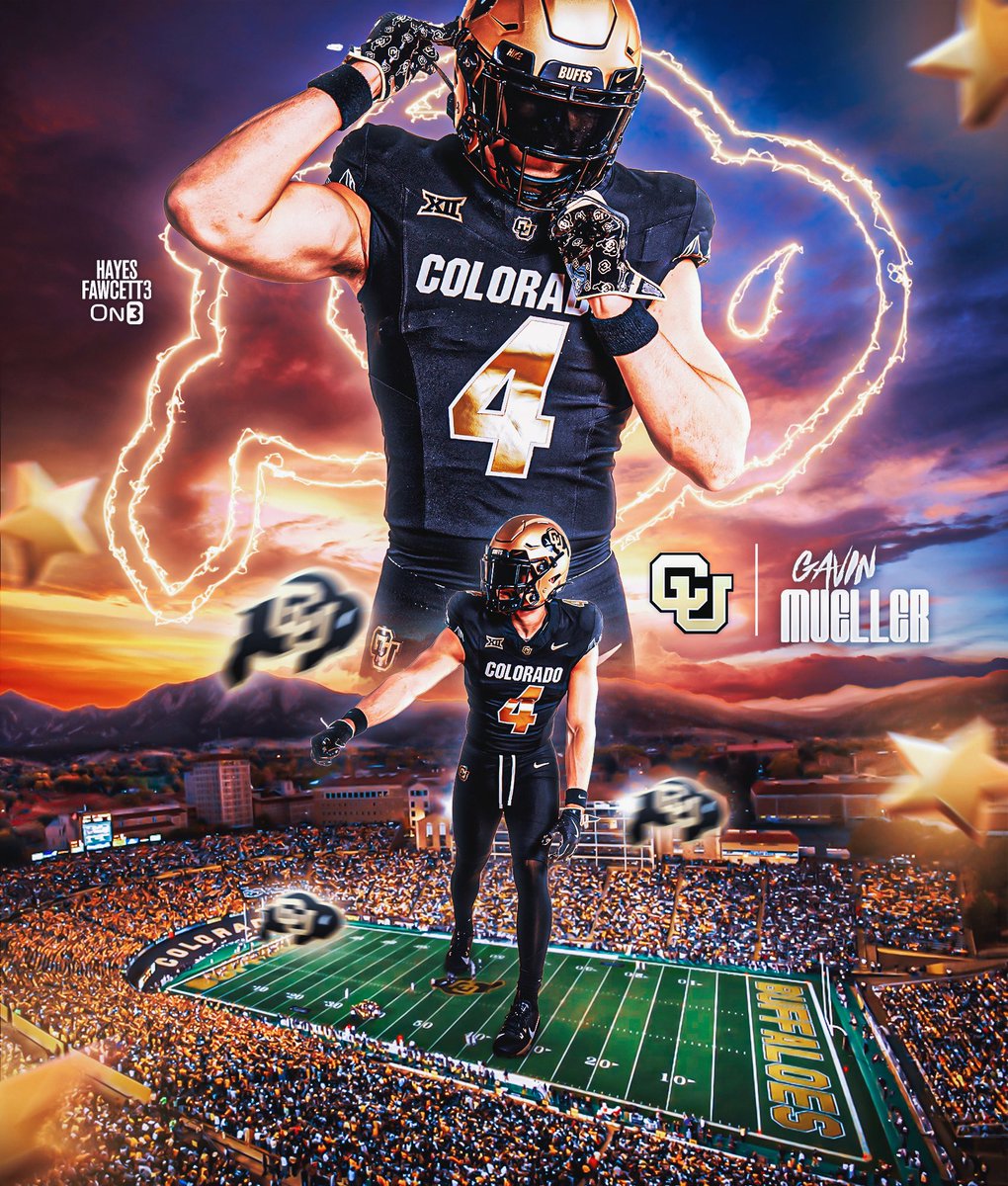 BREAKING: Class of 2026 TE Gavin Mueller has Committed to Colorado, he tells me for @on3recruits

The 6’6 250 TE from South Elgin, IL chose the Buffaloes over LSU, Notre Dame, &amp; Wisconsin

“Thank you God. Sko Buffs”

on3.com/db/gavin-muell…