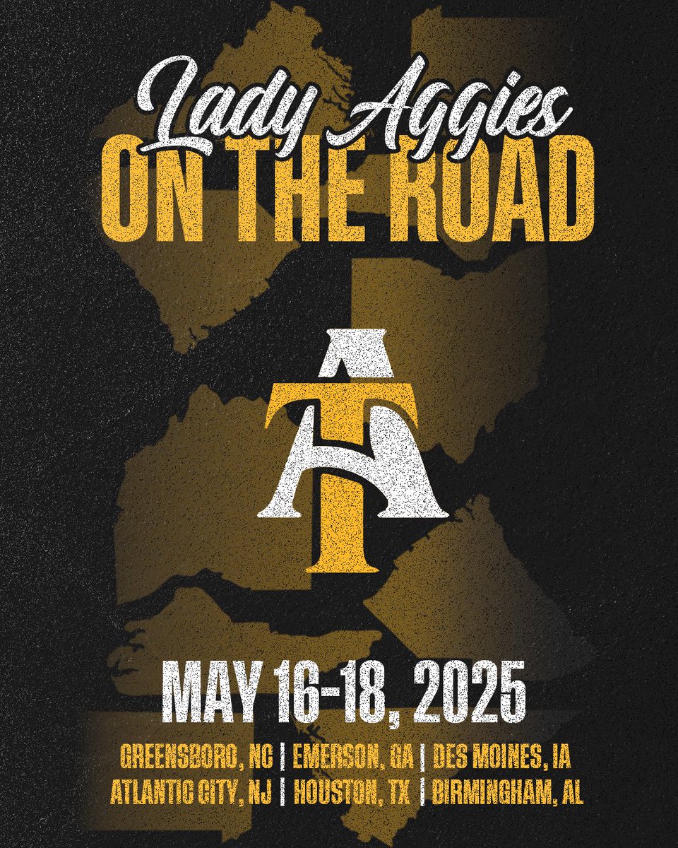 Aggies are hitting the road this weekend—keep an eye out! 👀

#AggieWBB💙💛 #Commit2Grit #WeAboveMe #LevelUp #BeUncommon