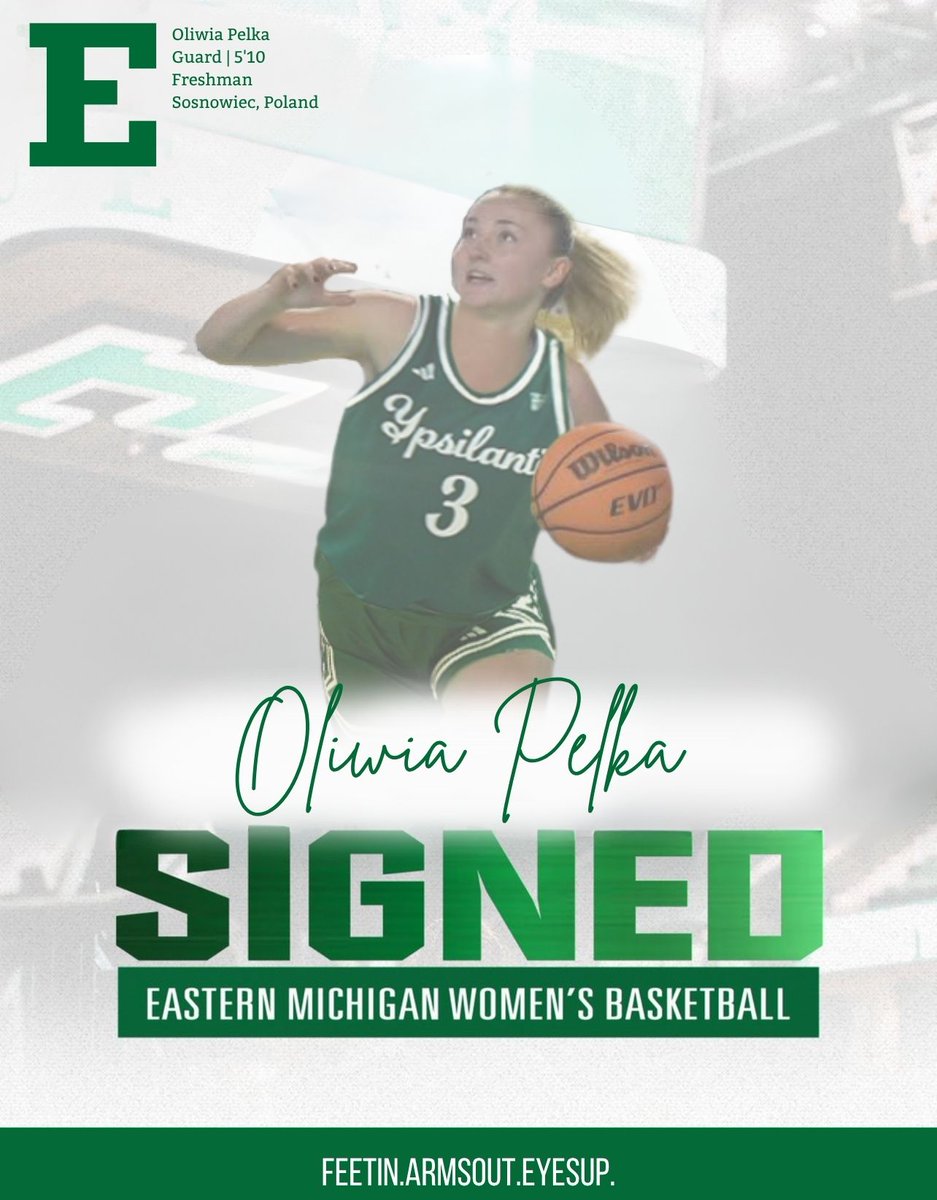 𝑾𝒆𝒍𝒄𝒐𝒎𝒆 𝒕𝒐 𝒀𝒑𝒔𝒊𝒍𝒂𝒏𝒕𝒊, 𝑶𝒍𝒊𝒘𝒊𝒂!

We've added another great one to the program!
🏀 Oliwia Pelka
📏 5-10 Guard
🎓 Freshman
🗺️ Sosnowiec, Poland 🇵🇱

#EMUEagles | #GreenLightGO
