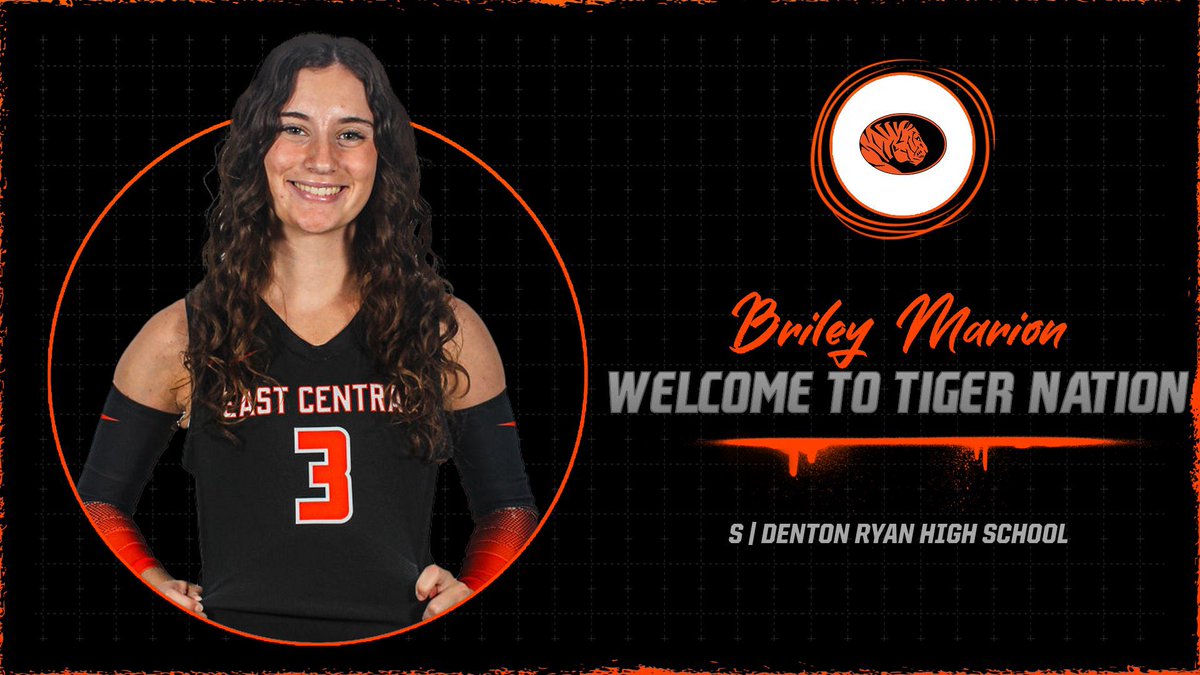 ECUTigersVB's tweet image. Welcome to Tiger Nation, Briley! 🧡🖤
