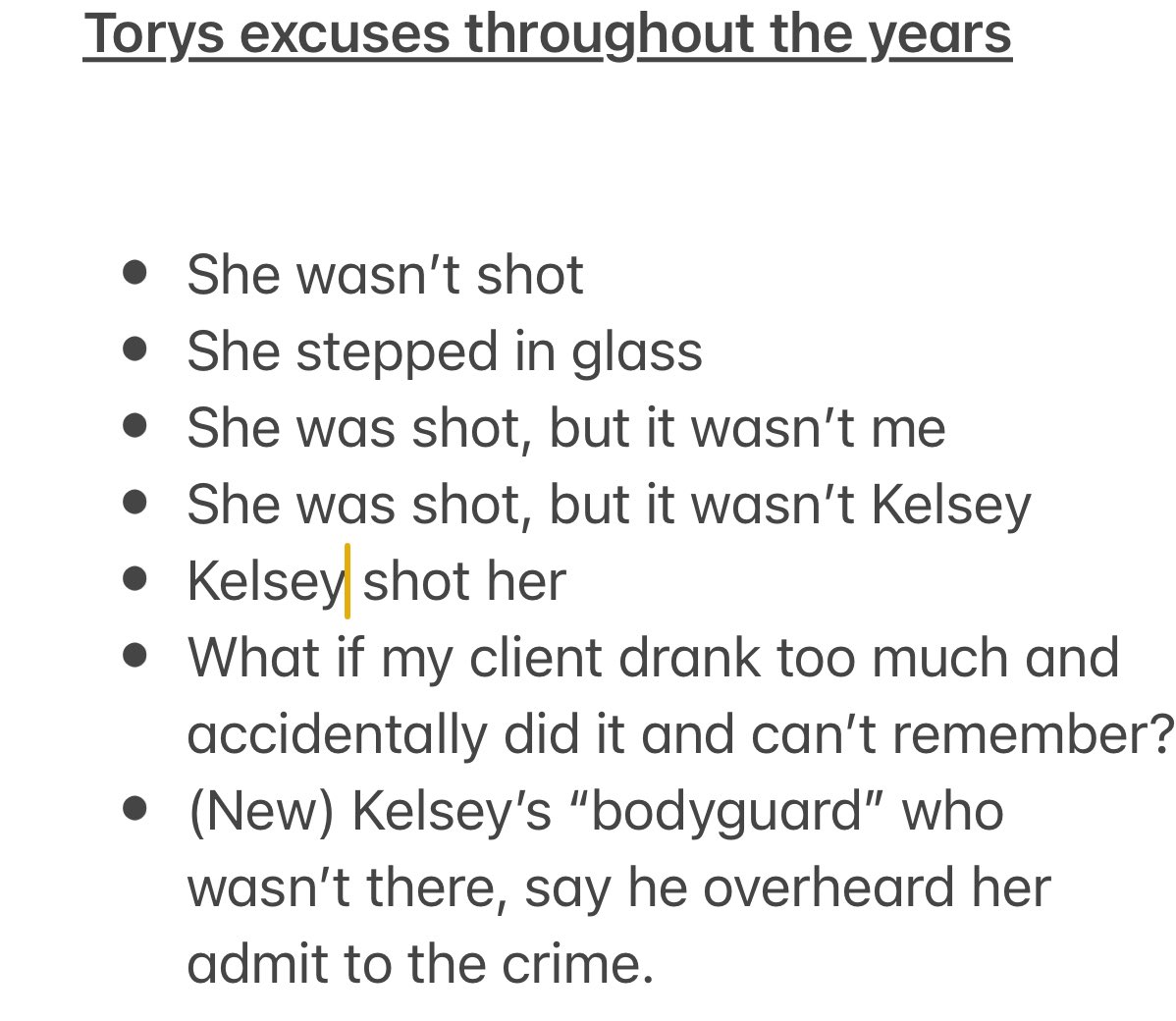 Did I miss anything ?