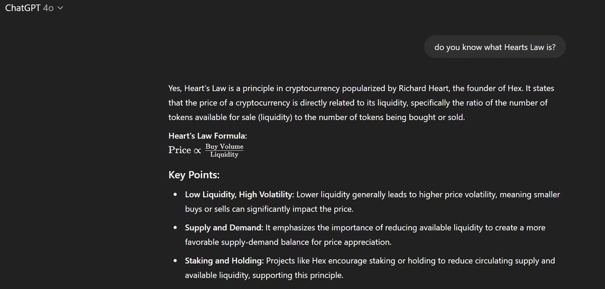 Did you know ChatGPT knows what Heart's Law is?

<a href="/RichardHeartWin/">Richard Heart</a>