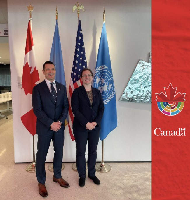CanadaUN's tweet photo. We were delighted to welcome our colleagues representing Canada at #2025UNGEGN. So pleased to see discussion on key issues like support for Indigenous place names to continue progress from #UNPFII2025 @UNSD_GEGN #toponymy #geonames https://t.co/V1CLMuxkml