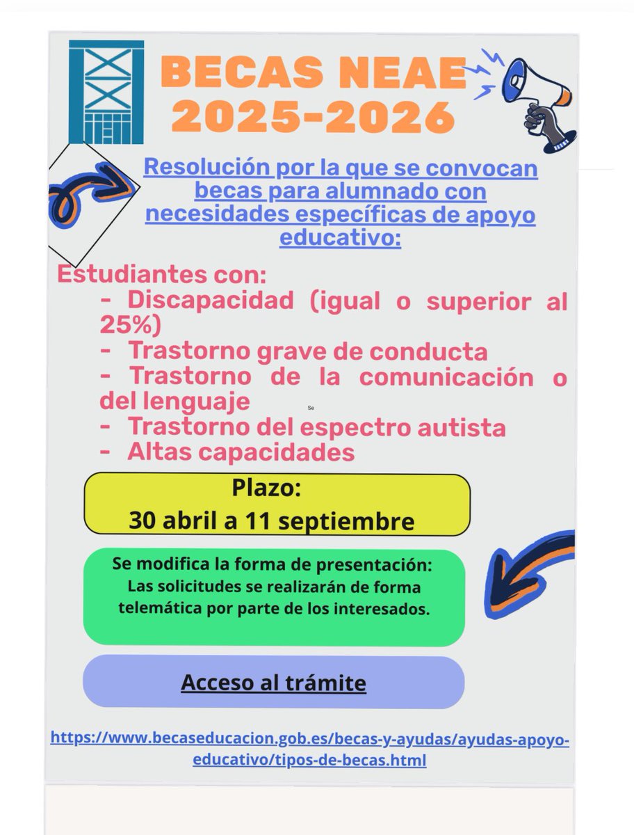 BECAS NEAE 25/26