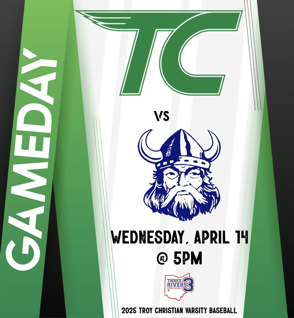 IT’S GAME DAY!!! ⚾️

Eagles at HOME again at Eldean in a <a href="/trcathletics/">Three Rivers Conference</a> matchup against the Vikings!

🆚 Miami East
📍Eldean Rd &amp; County Rd 25A
⏰ 5:00pm

<a href="/AthleticsTc/">TC Eagles Athletics</a> <a href="/trcathletics/">Three Rivers Conference</a> 

#weareTC