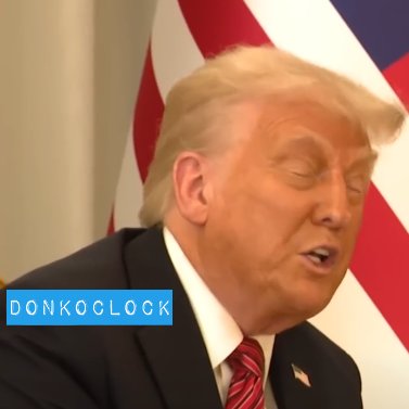 Thank you <a href="/SkyNews/">Sky News</a> for zooming in to show the spray tan &amp; Bionic Ear!

THIS IS NOT A PHOTOSHOP 🎨

Donald Trump is going to be furious if this picture gets shared ♻️