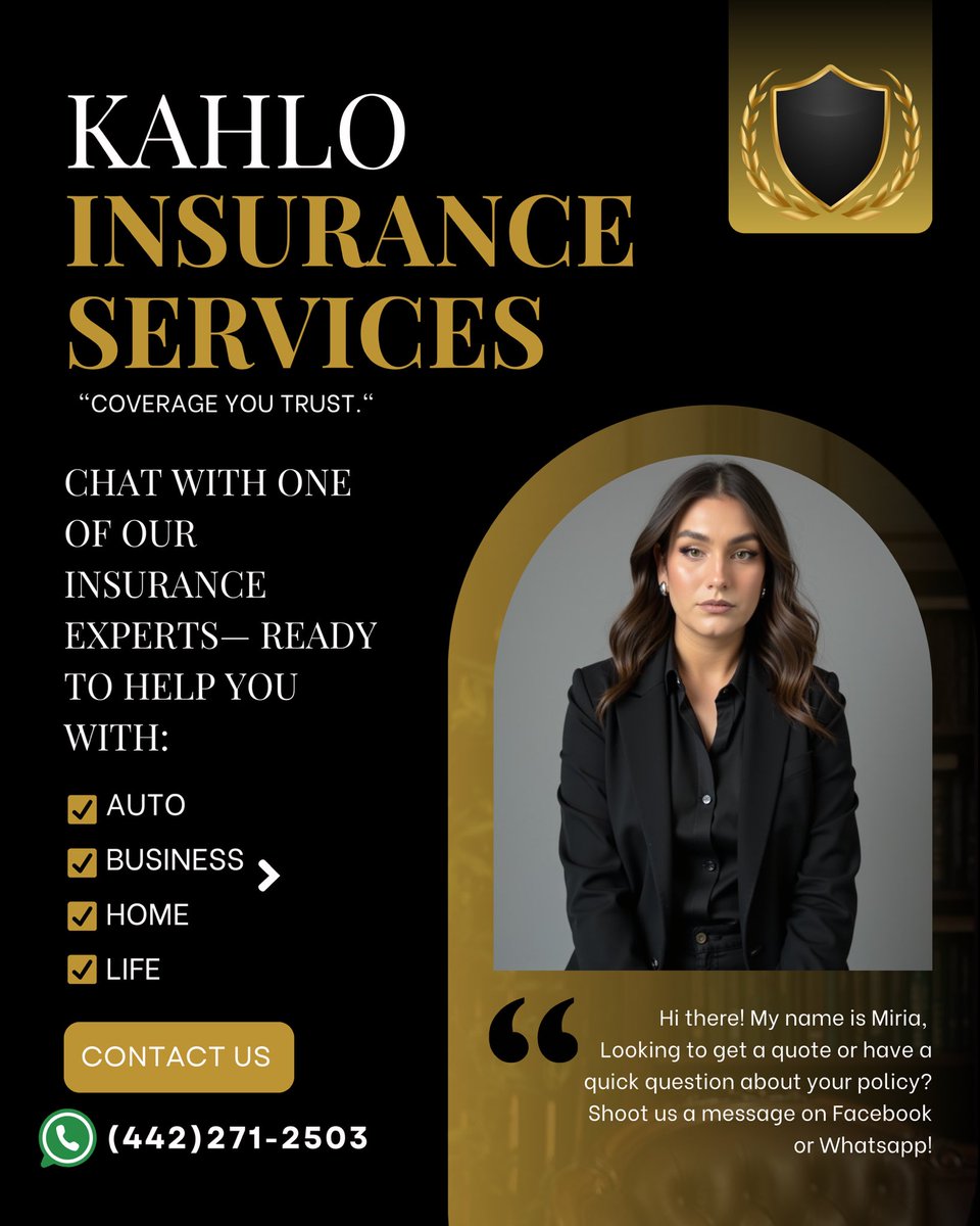 Daily reminder that I can help you with any type of insurance you’re looking for! 

For auto insurance in CA I’m offering NO DOWNPAYMENT, NO BROKER FEE.  I can help you save money on your overall premium / monthly payments 👀