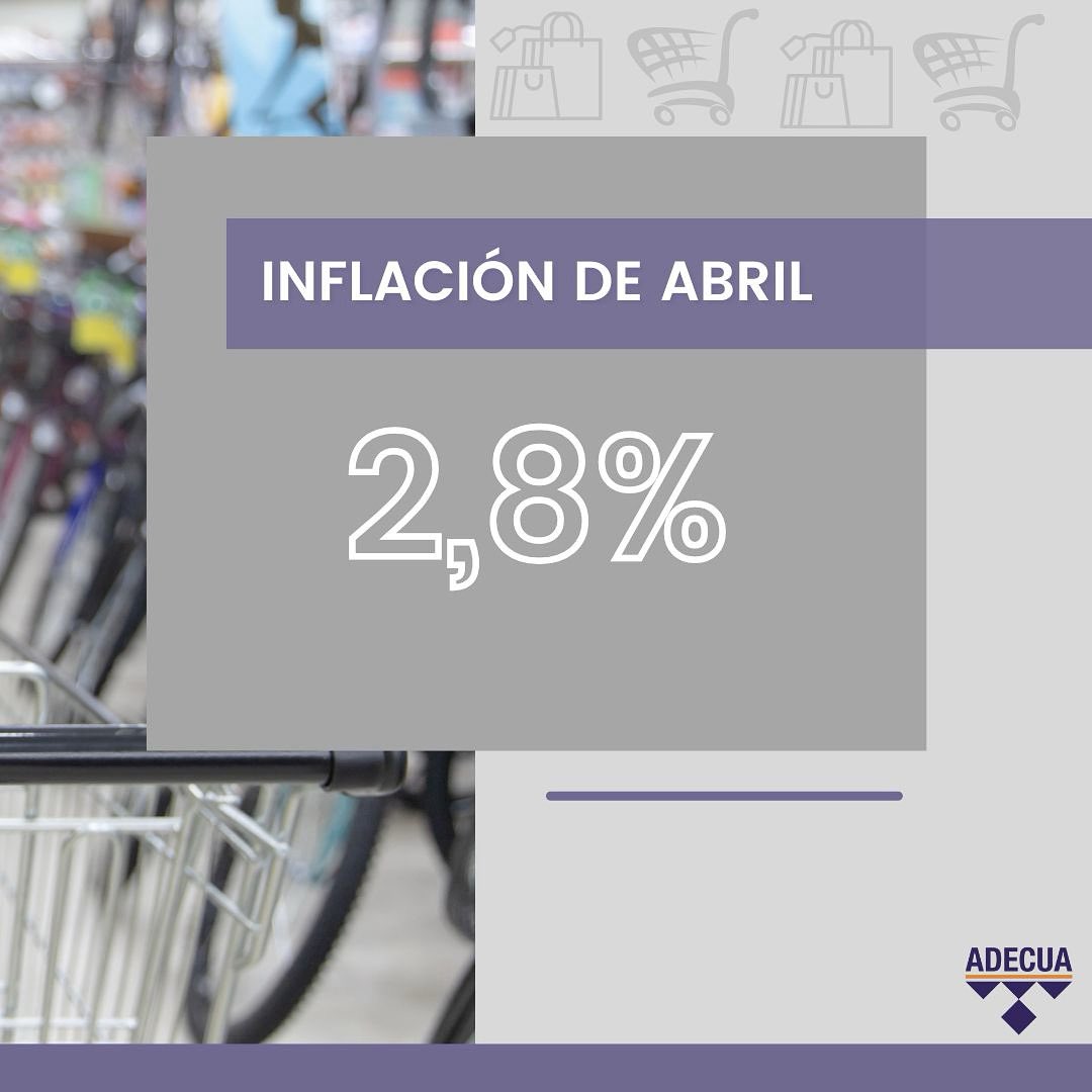 ⚠️ La inflación de abril alcanzó el 2,8%, acumulando así un 11,6% desde que empezó el año y un 47,3% en los últimos 12 meses.

🔎 Según el <a href="/INDECArgentina/">INDEC Argentina</a>, el rubro que presentó mayores aumentos fue "Restaurantes y hoteles", con un 4,1%.