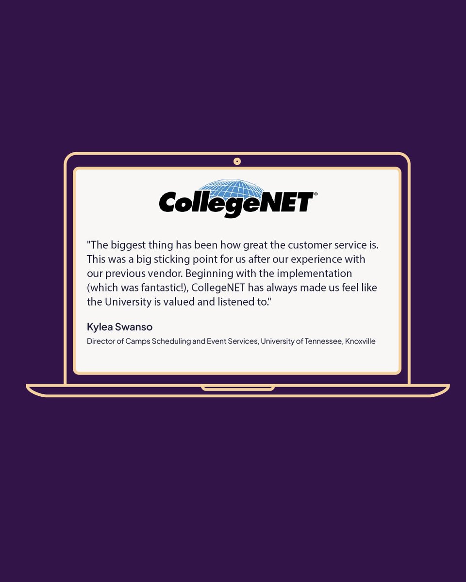 CollegeNET's tweet image. Customer service isn&apos;t just a department at CollegeNET. It’s part of our promise.
From seamless implementation to ongoing support, we make sure your team feels heard, valued, and empowered with the tools you need.

#HigherEdTech #CollegeNET #CustomerSuccess #HigherEducation