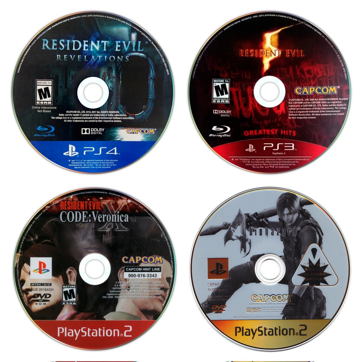adasfile's tweet image. Resident Evil CDs