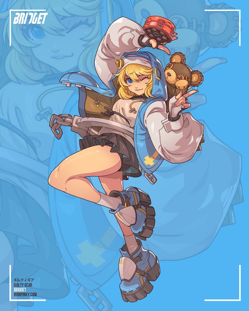 Brisket! Part of my latest fighting game sticker collection. You can snag the set at ironpinky.com! #guiltygear #guiltygearstrive #edwinhuang #guiltygearbridget