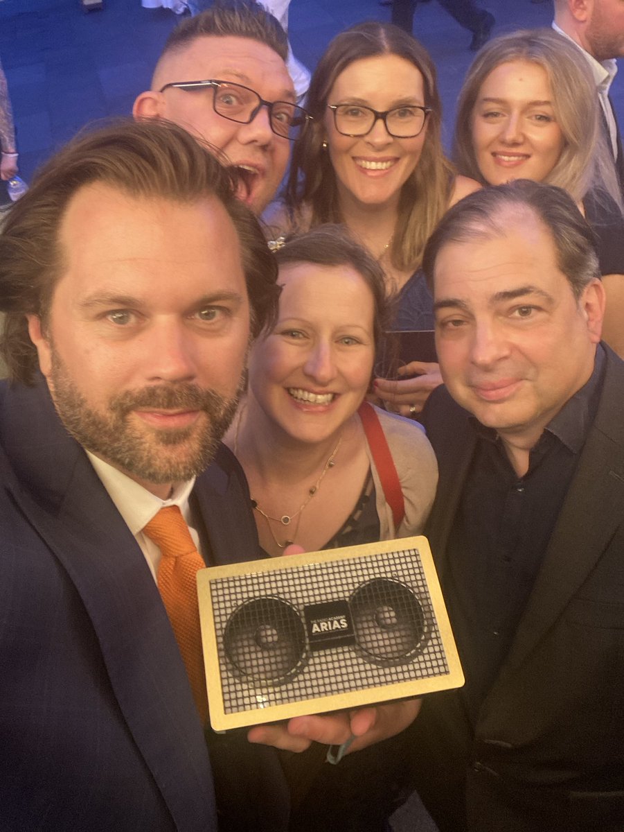 Great night at the Arias Awards aka The Radio Oscars. 
Gold for BBC Three Counties Radio for moment of the year.
Coldplay go Orange for Luton 🍊 
Huge thanks for everyone who voted.
It was a special weekend x