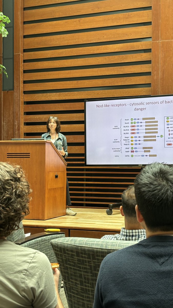 Farncombe Institute (@farncombe_gi) on Twitter photo Excellent talk by Dr. Dana Philpott <a href="/UofT/">University of Toronto</a> on NOD2 receptor in IBD. The atrium was at capacity!! Thank you for visiting! Excellent talk by Dr. Dana Philpott <a href="/UofT/">University of Toronto</a> on NOD2 receptor in IBD. The atrium was at capacity!! Thank you for visiting!
