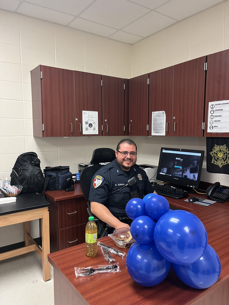 KEC_AISD's tweet image. Celebrating our awesome campus officers Zuniga and Macias for National Police Week! Thank you for everything you do!