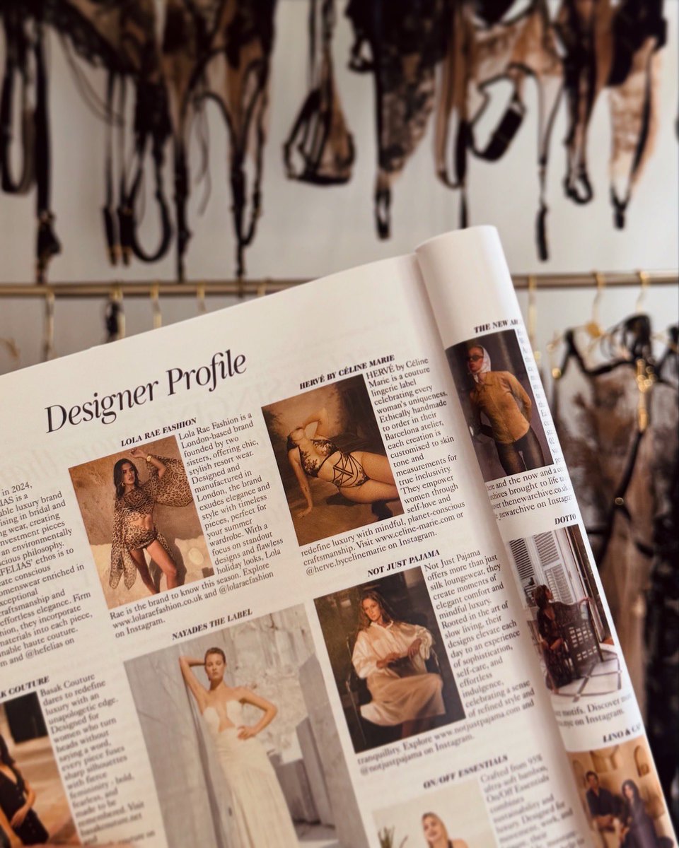 herve_bycm's tweet image. This is one of those surreal, heart pounding moments I’ll always reminisce about ~ I’m so excited to be featured in the May 2025 @BritishVogue issue! 

Major thanks to the Vogue team for giving HERVÉ this designer spot light 🤍

#britishvogue #designerspotlight #lingeriedesigner