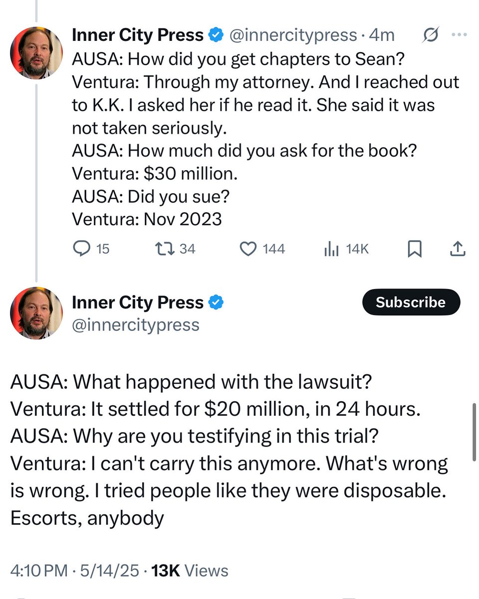 Cassie admits she wanted $30 million to not release her book about Diddy and Diddy settled after she filed her lawsuit for $20 million in just 24 hours