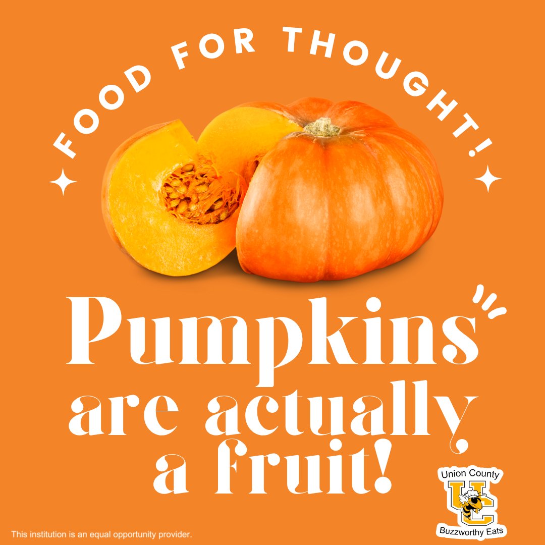 Pumpkin spice isn’t just for lattes! Enjoy pumpkin in muffins, bread or in a savory dish! 🎃🥧

#DoingGreatThingsUCSD #UnionSC #UnionSouthCarolina #Union #SCschools #UnionCounty #BuzzworthyEats