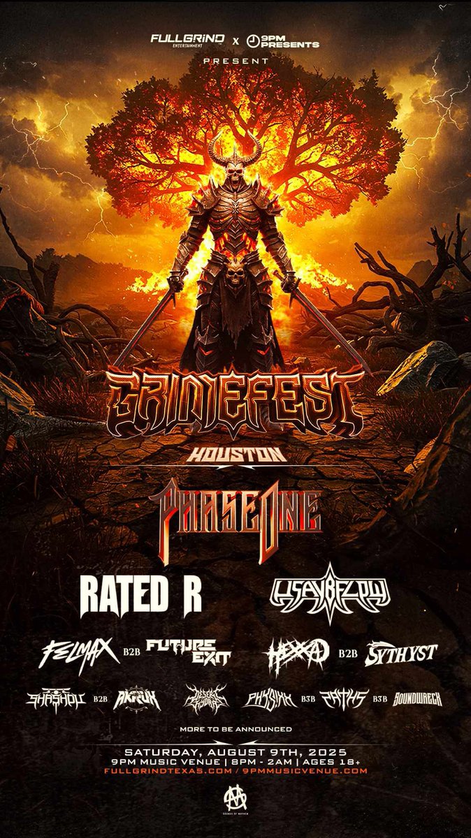 NEW SHOW ANNOUNCEMENT 🚨🚨

<a href="/GRIME_FEST/">GRIMEFEST</a> is coming to Houston AUGUST 9th with some BANGERS &amp; my FAVES🔥

You do not want to miss out on this lineup!

🎫: loop1tickets.com/FullGrindEnt/g…