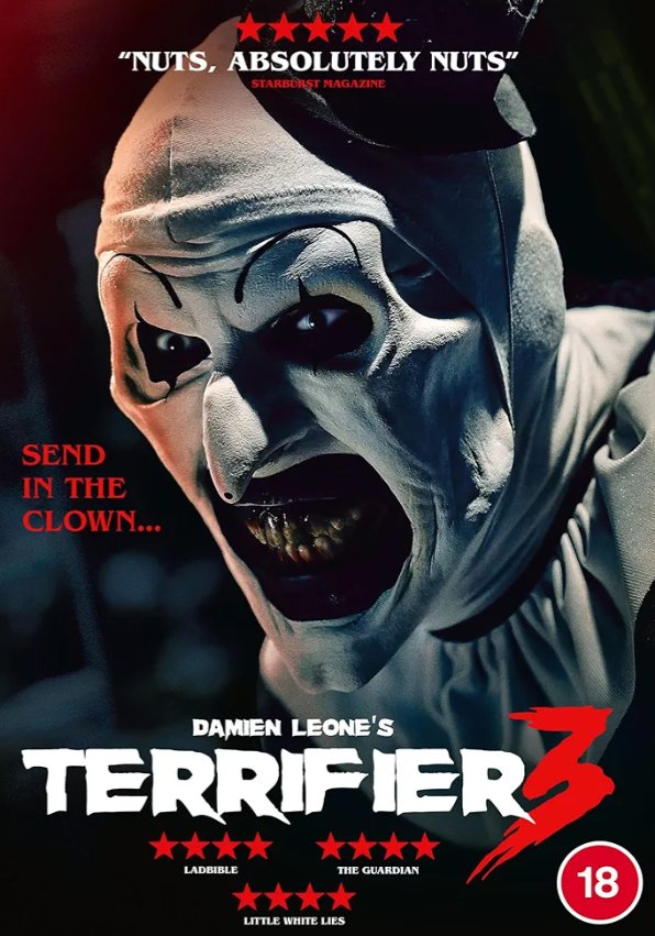 Just watched #Terrifier3 (2024) 

It was crazy brutal #Horror  loved it 

10/10