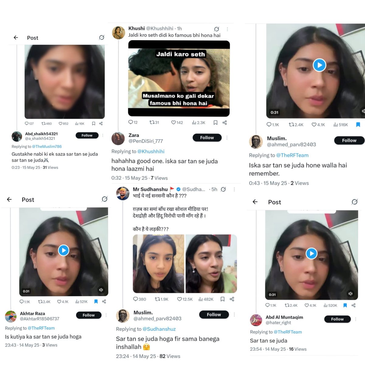 Incognito (@incognito_qfs) on Twitter photo A student in Pune is facing death threats from extremists.
I request <a href="/Dev_Fadnavis/">Devendra Fadnavis</a> <a href="/mieknathshinde/">Eknath Shinde - एकनाथ शिंदे</a> <a href="/DGPMaharashtra/">महाराष्ट्र पोलीस - Maharashtra Police</a> <a href="/PuneCityPolice/">पुणे शहर पोलीस</a> to take urgent cognisance and ensure safety of <a href="/Sharmishta__19/">Sharmishta</a> A student in Pune is facing death threats from extremists.
I request <a href="/Dev_Fadnavis/">Devendra Fadnavis</a> <a href="/mieknathshinde/">Eknath Shinde - एकनाथ शिंदे</a> <a href="/DGPMaharashtra/">महाराष्ट्र पोलीस - Maharashtra Police</a> <a href="/PuneCityPolice/">पुणे शहर पोलीस</a> to take urgent cognisance and ensure safety of <a href="/Sharmishta__19/">Sharmishta</a>