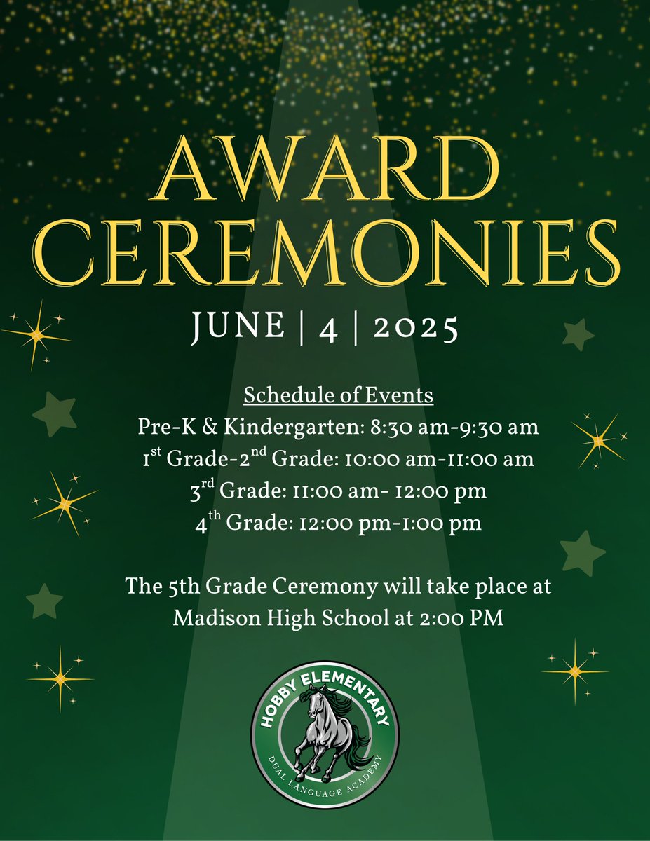 W.P. Hobby Elementary School (@hobby_mustangs) on Twitter photo 