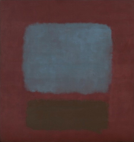 No. 37/No. 19 (Slate Blue and Brown on Plum) #artbots #rothko