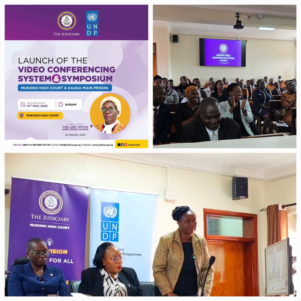 <a href="/UNDPUganda/">UNDP Uganda</a> <a href="/JudiciaryUG/">Judiciary Uganda</a> launch Video Conferencing System for Mukono High Court &amp; Kauga Prison to enable access &amp; administration of Justice #SDG 16