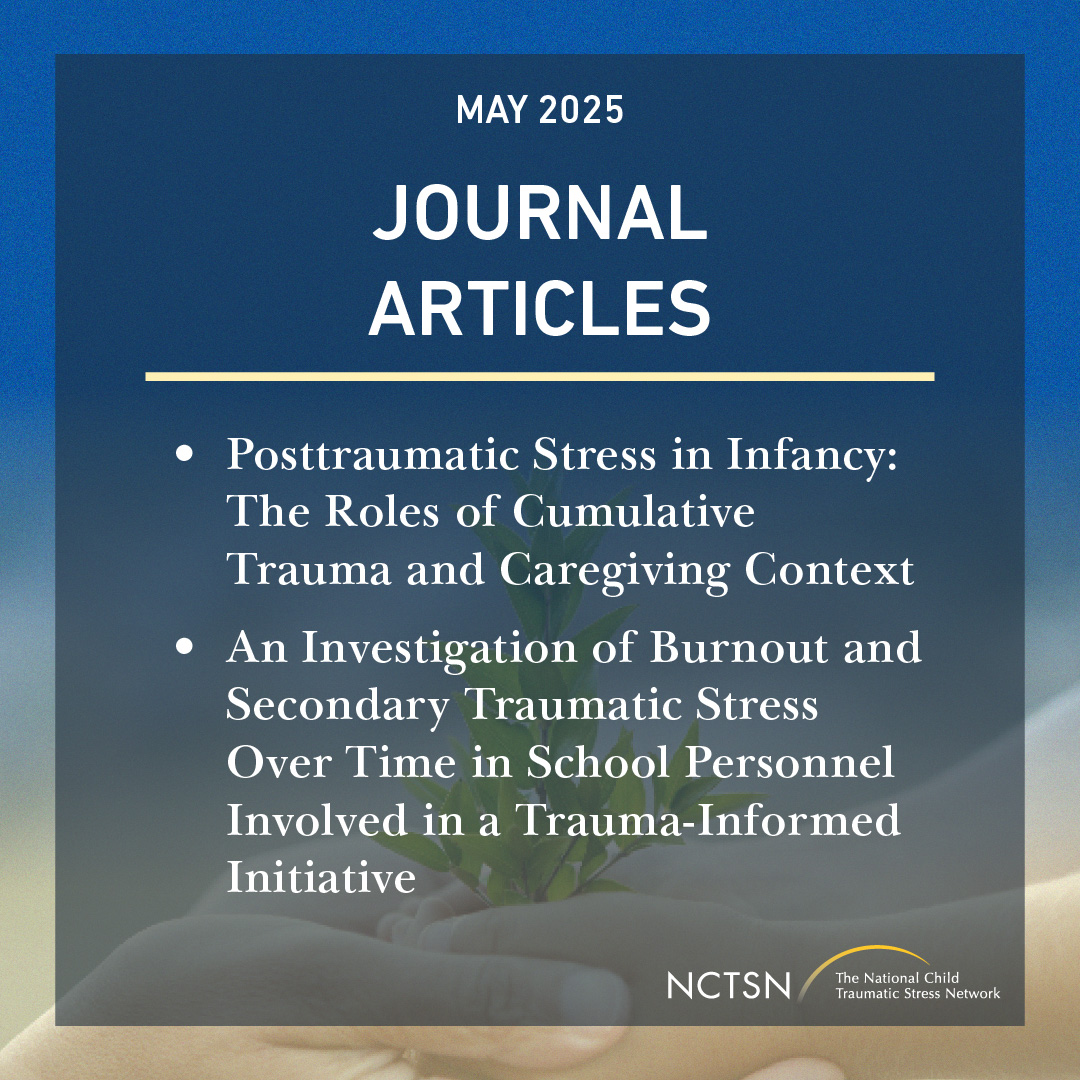 The May eBulletin is now available! This month's eBulletin features new resources from the NCTSN, noteworthy resources, and recent journal articles. View it here: bit.ly/3SBAdih