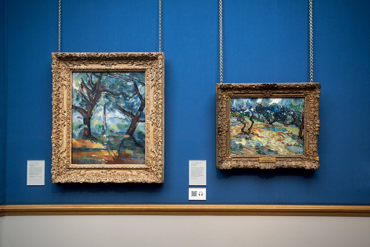 Alan Wilson (@alanwilson_sp) on Twitter photo Kudos to whoever decided to hang Cezanne's "The Big Trees" next to Van Gogh's "Olive Trees", the effect is stunning.
<a href="/NatGalleriesSco/">National Galleries of Scotland</a> Kudos to whoever decided to hang Cezanne's "The Big Trees" next to Van Gogh's "Olive Trees", the effect is stunning.
<a href="/NatGalleriesSco/">National Galleries of Scotland</a>