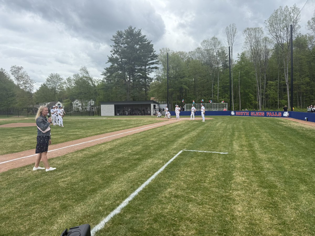 Today we honored our senior baseball players and the official first pitches of the new baseball field! Good luck the rest of the way!