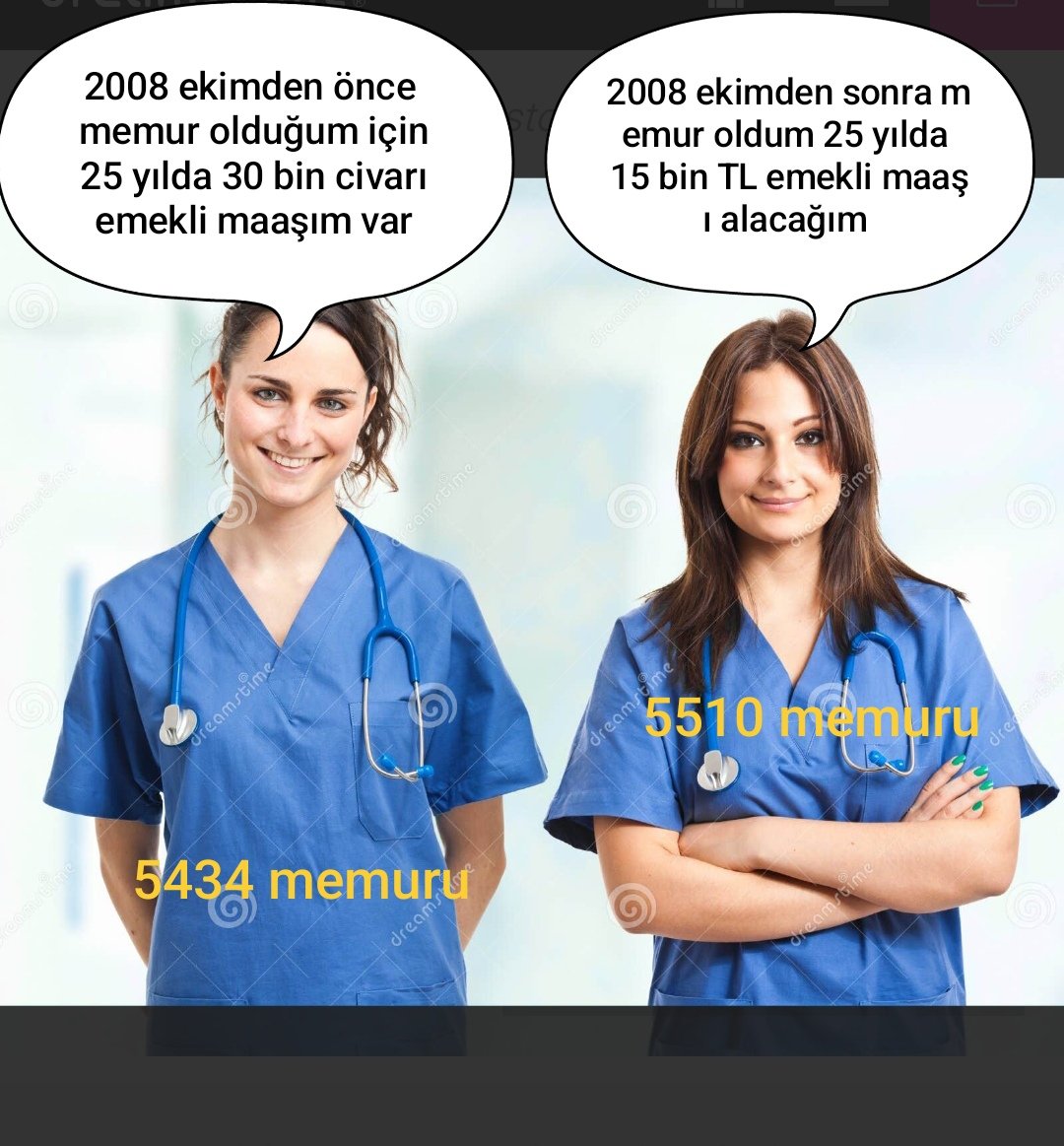 <a href="/SSMahmutFaruk/">Mahmut Faruk DOĞAN</a> Sayın Başkan,Bugün Emekli Olan Hemşire,Sağlıkteknikeri,Polis,Öğretmen Farketmeksizin Okadar Emeğin Karşılığında,2008 Yılında Getirilen 5510 Sayılı Kanun İle 15bin TL Civarında Emekli Maaşı Bağlanmakta İken Yetkili Sendika Olarak,Böyle Büyük Adaletsizlik Karşısında Nerdesiniz!