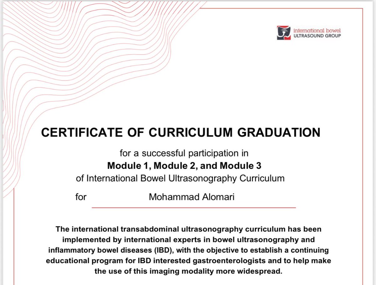 Mohammad Alomari, MD (@alomari_md) on Twitter photo Happy to share that I am now fully <a href="/BowelUltrasound/">InternationalBowelUS</a> certified on the use of intestinal ultrasound in IBD! Very grateful to the support and guidance of amazing mentors! Dr. Carla Nash <a href="/KrugCleveland/">Noa Krugliak Cleveland, MD</a> <a href="/CathyLuMD/">Cathy Lu</a> <a href="/MaugarMD/">Mauricio Garcia Saenz MD</a> <a href="/uams_GIHep/">UAMS Division of Gastroenterology & Hepatology</a> Happy to share that I am now fully <a href="/BowelUltrasound/">InternationalBowelUS</a> certified on the use of intestinal ultrasound in IBD! Very grateful to the support and guidance of amazing mentors! Dr. Carla Nash <a href="/KrugCleveland/">Noa Krugliak Cleveland, MD</a> <a href="/CathyLuMD/">Cathy Lu</a> <a href="/MaugarMD/">Mauricio Garcia Saenz MD</a> <a href="/uams_GIHep/">UAMS Division of Gastroenterology & Hepatology</a>