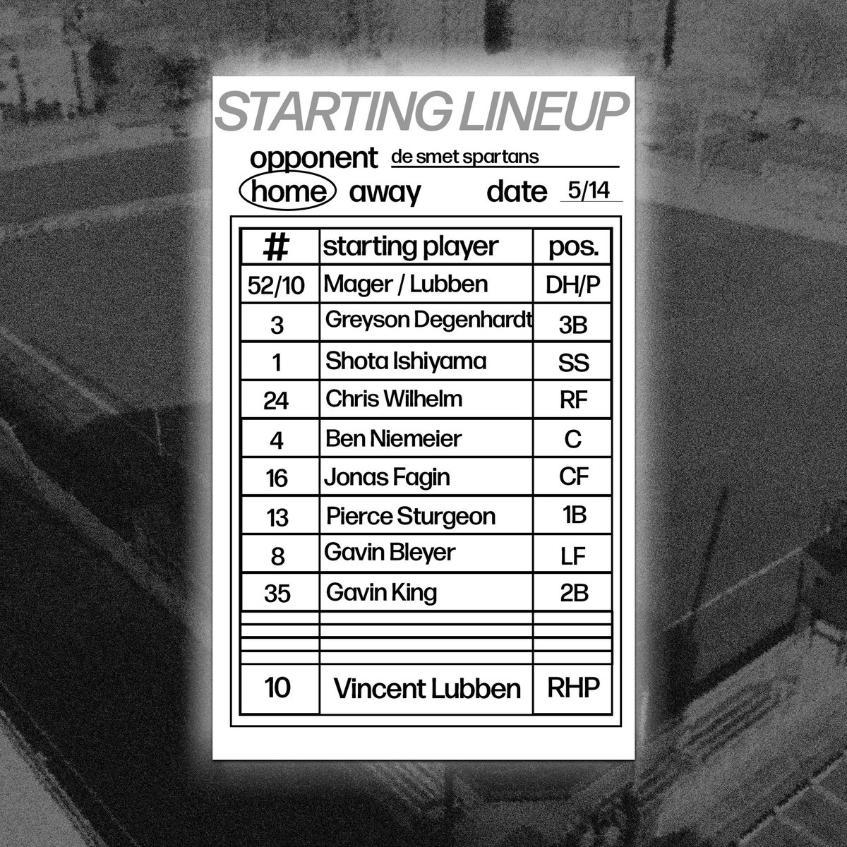 Starting lineup for today’s game. <a href="/statesmensports/">WGHS Athletics</a>