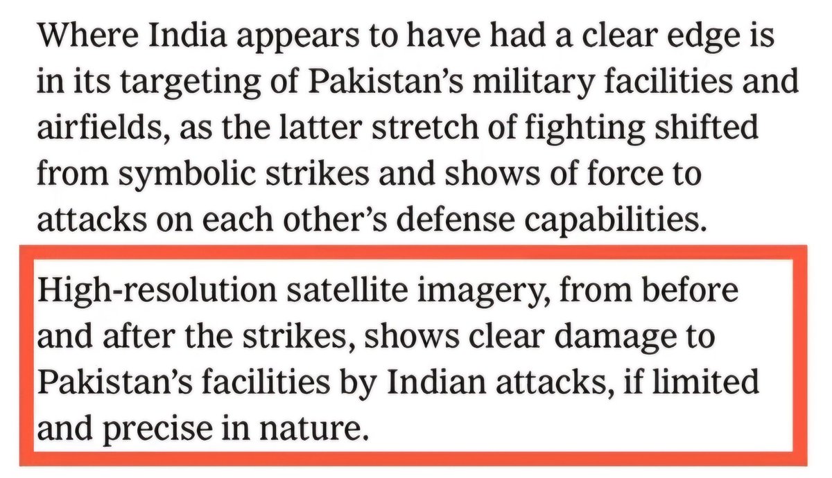The level of planning and precision with which ‘Operation Sindoor’ was carrier out and also due to the professionalism of our armed forces forced even the well-known anti-India media such as the NYT to share actual facts of the news of this operation, without much/any propaganda!
