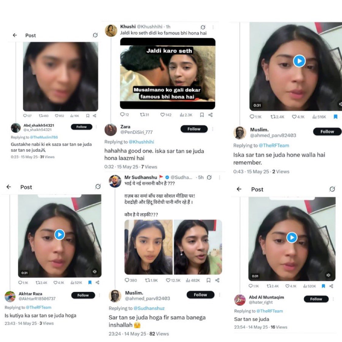 Keshu (@keshuu_17) on Twitter photo A student in Pune, is receiving "Sar Tan Se Juda" death threats from religious fanatics.
Hoping that <a href="/Dev_Fadnavis/">Devendra Fadnavis</a> <a href="/mieknathshinde/">Eknath Shinde - एकनाथ शिंदे</a> <a href="/DGPMaharashtra/">महाराष्ट्र पोलीस - Maharashtra Police</a> <a href="/PuneCityPolice/">पुणे शहर पोलीस</a> A student in Pune, is receiving "Sar Tan Se Juda" death threats from religious fanatics.
Hoping that <a href="/Dev_Fadnavis/">Devendra Fadnavis</a> <a href="/mieknathshinde/">Eknath Shinde - एकनाथ शिंदे</a> <a href="/DGPMaharashtra/">महाराष्ट्र पोलीस - Maharashtra Police</a> <a href="/PuneCityPolice/">पुणे शहर पोलीस</a>