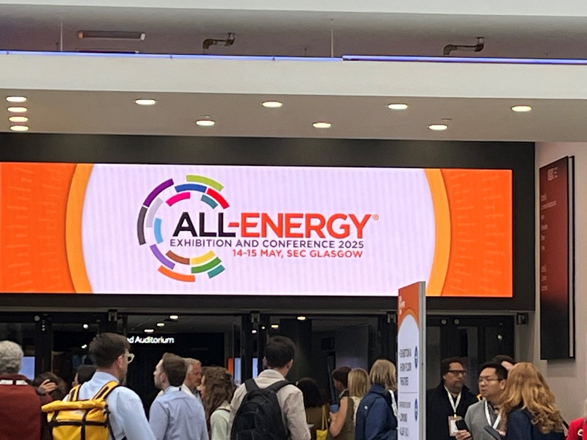 Cracking first day at #AllEnergy2025 ⚡ Great insights, brilliant chats &amp; loads of new connections.

Big well done to Colin Lindsay and Danny Cowe for smashing it on stage 👏

Excited for what day two brings! 🌍💬 #EnergyTransition #Networking