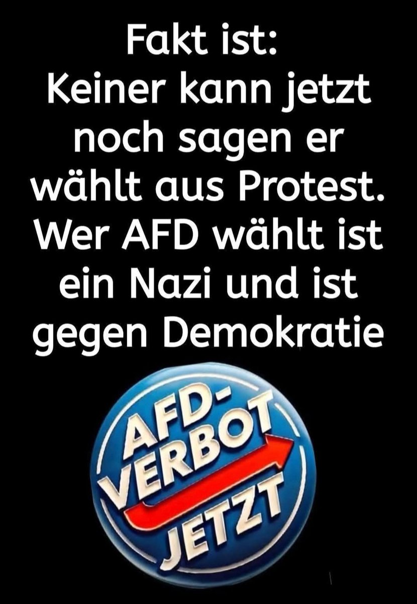 Das ist Fakt.☝️