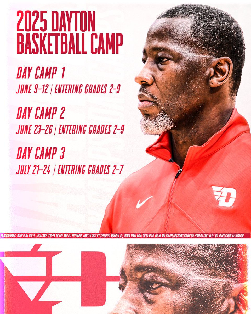 Camp season is RIGHT AROUND THE CORNER! Be sure to sign up today ✈️🏀

For More Info ➡️ ow.ly/5m7M50UUhf6

#GoFlyers