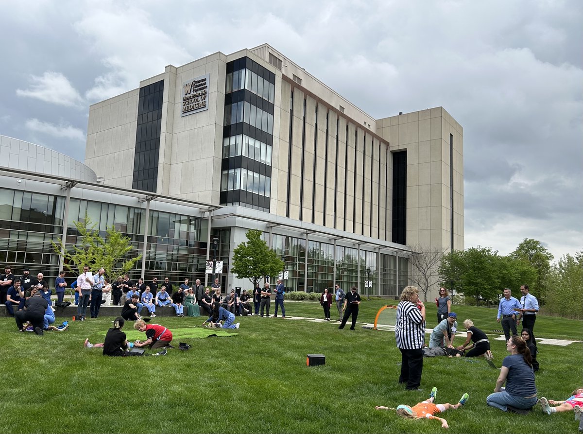 WMUMedicine's tweet photo. On Wednesday, WMed welcomed resident physicians from across the state of Michigan for the Michigan College of Emergency Physicians Emergency Medicine Residentsโ Association of Michigan SimWars Competition.
Take a look! #WMed #WMedEM #SimWars https://t.co/O3HAW0f314