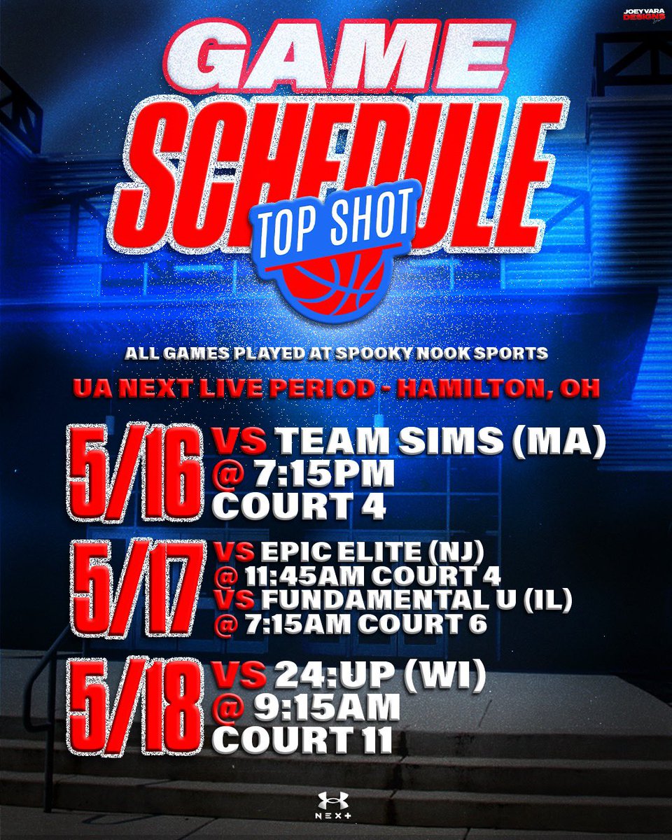 TheB3_'s tweet image. My schedule for this weekend for ua rise session in Ohio @TopShotBB @RiseCircuit