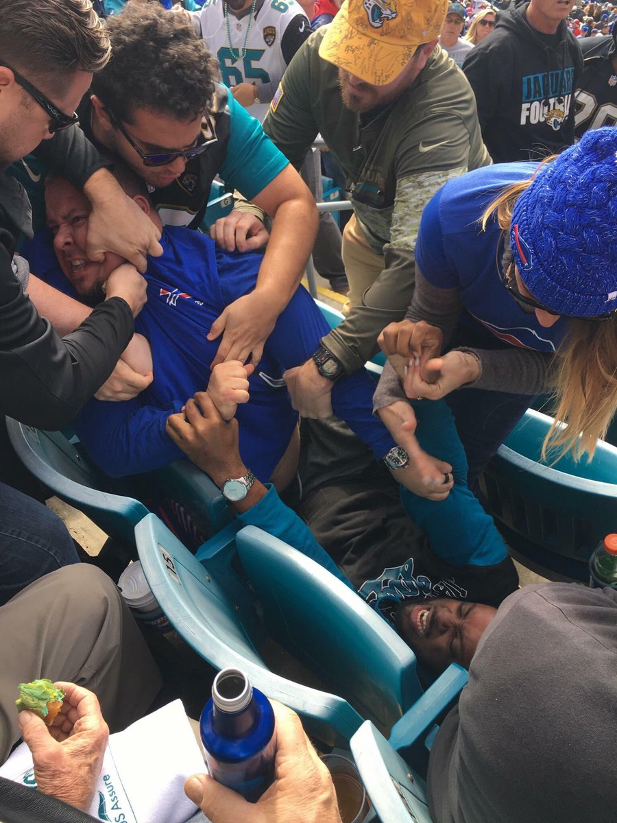 Taylor Foote 🇺🇸 (@tfooote) on Twitter photo Is this image including <a href="/ericvdunn/">Rev. Eric Dunn</a>, the best moment ever captured on camera of <a href="/Jaguars/">Jacksonville Jaguars</a> fans? Or is there a better one out there?
#DUUUVAL Is this image including <a href="/ericvdunn/">Rev. Eric Dunn</a>, the best moment ever captured on camera of <a href="/Jaguars/">Jacksonville Jaguars</a> fans? Or is there a better one out there?
#DUUUVAL
