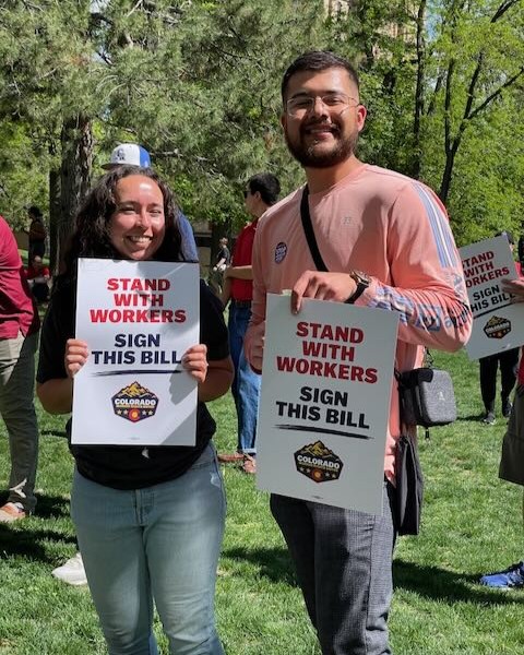 COWINS_union's tweet image. We joined @SEIU105 at yesterday&apos;s workers&apos; block party to celebrate our work as a united front in this year&apos;s leg session. Passing the #WorkerProtectionAct through both chambers was a big step forward for #workersrights in CO. Now, it&apos;s up to @jaredpolis to sign the WPA into law!