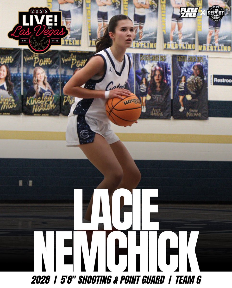 📝2028 I 5’8” Shooting Guard Lacie Nemchick [Casteel HS &amp; Team G] 

📍Las Vegas, NV - May 16-18

🎥: youtu.be/QKqmLl7Of2s

💻College coaches can find Lacie’s contact info, evaluation, GPA, potential areas of study, game film, etc.. on the “The Report” database.