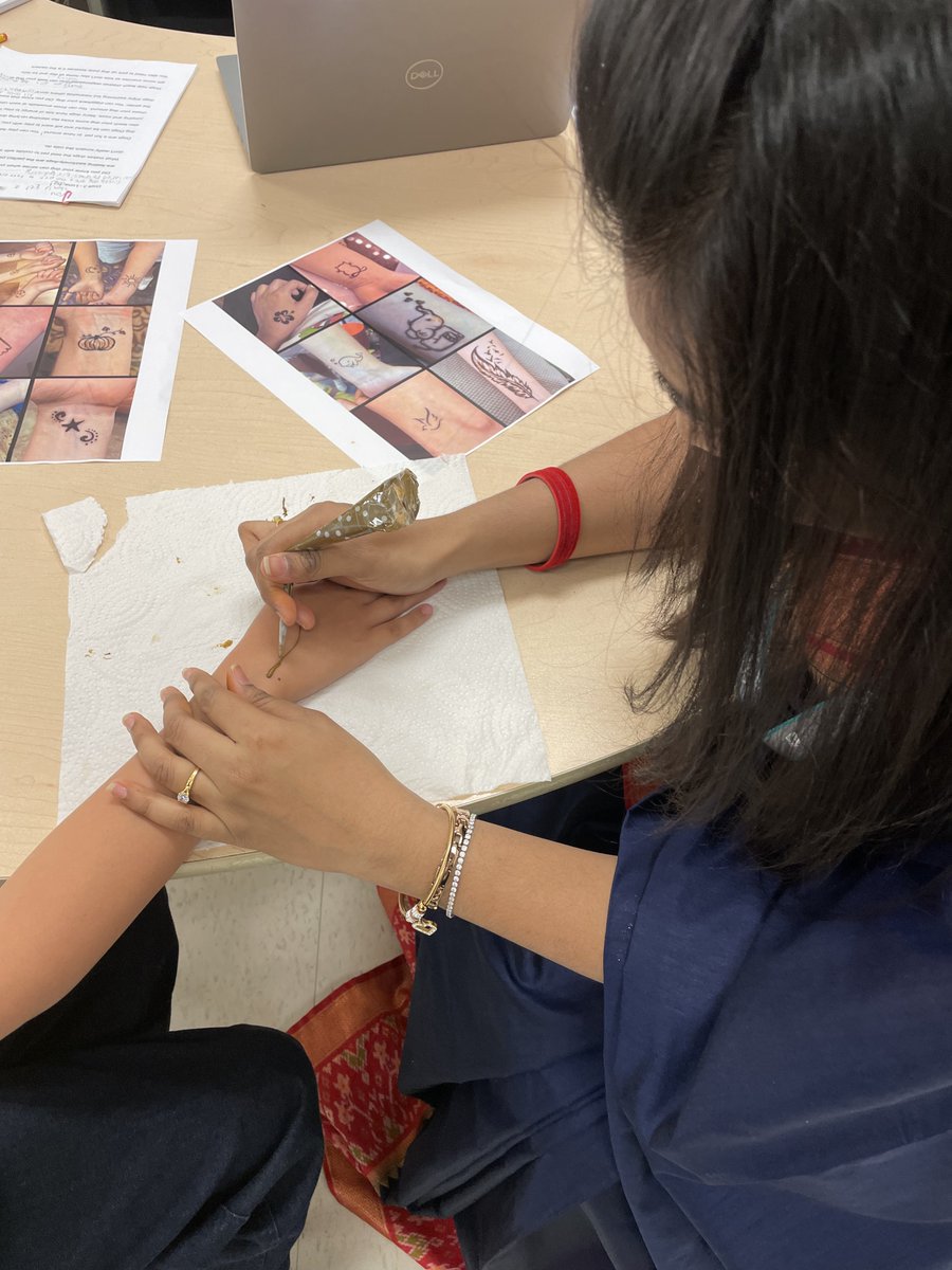 For Wellness Week BGPS had a Henna artist come to the school and offer to create simple designs for all students.  Have a look at some of the great designs!!!