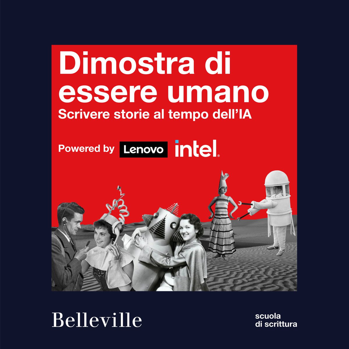 Lenovo Italia (@lenovoitalia) on Twitter photo Oggi abbiamo presentato “Dimostra di essere umano”, il progetto di #Lenovo e <a href="/BellevilleLS/">Belleville</a>
che esplora il potenziale dell’AI nella scrittura. Mettiti in gioco: invia il tuo racconto e registrati alla lezione online con Francesco D’Isa. Scopri di più: lnv.gy/3YGbkFS Oggi abbiamo presentato “Dimostra di essere umano”, il progetto di #Lenovo e <a href="/BellevilleLS/">Belleville</a>
che esplora il potenziale dell’AI nella scrittura. Mettiti in gioco: invia il tuo racconto e registrati alla lezione online con Francesco D’Isa. Scopri di più: lnv.gy/3YGbkFS