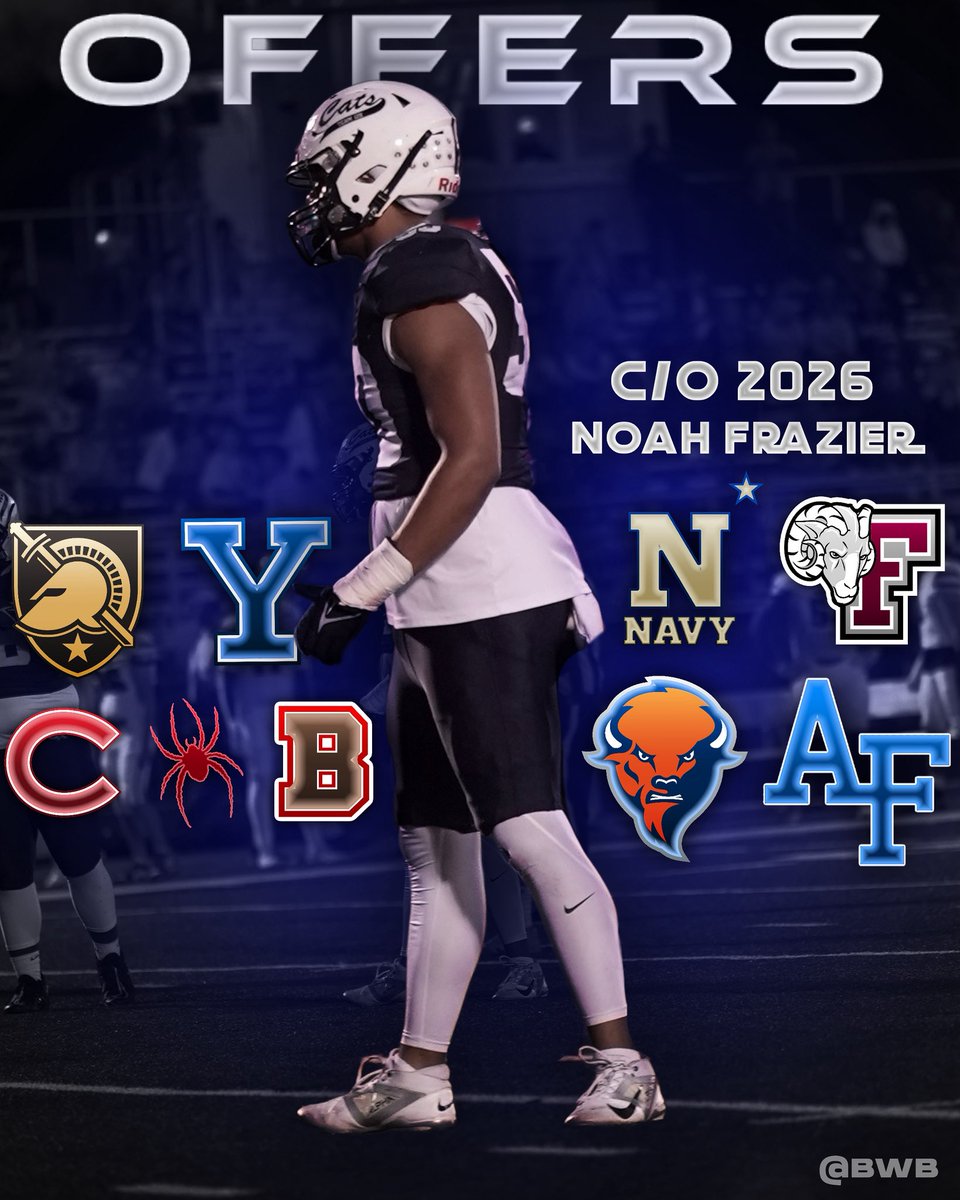 BallinwithBrad (@ballinwithbrad2) on Twitter photo Offers for C/O 2026 DE (<a href="/NoahFrazierDE/">NOAH FRAZIER 2026 DE</a> ) so far into his recruitment processš„
WHERES HOMEš ā
-
#collegefootball #football #cfb Offers for C/O 2026 DE (<a href="/NoahFrazierDE/">NOAH FRAZIER 2026 DE</a> ) so far into his recruitment processš„
WHERES HOMEš ā
-
#collegefootball #football #cfb