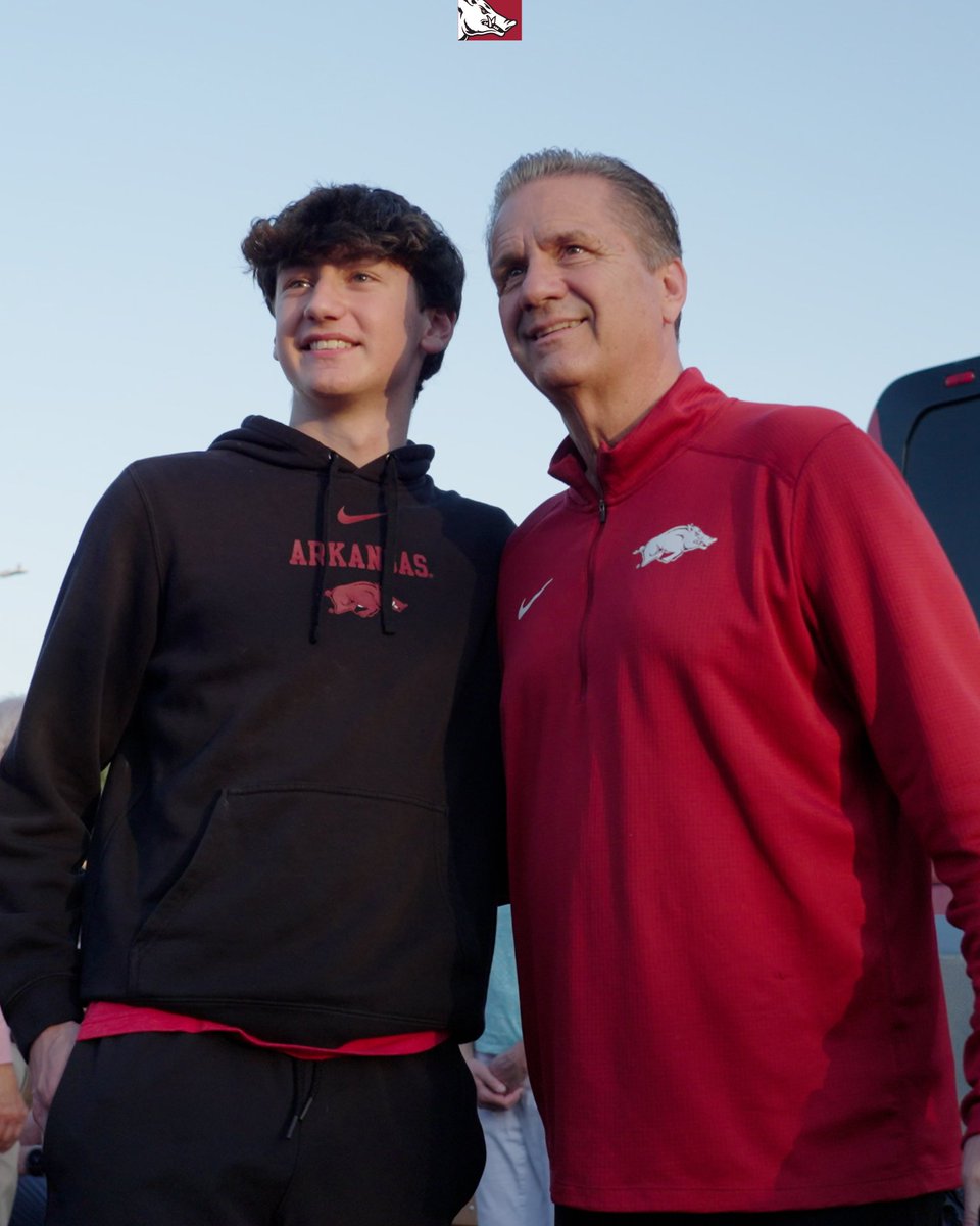 Arkansas Razorbacks Men’s Basketball 🐗 (@razorbackmbb) on Twitter photo Hangin' with the Hogs on the ONE Razorback Roadshow in Memphis.
Little Rock, <a href="/CoachCalArk/">John Calipari</a> will see you tonight! Hangin' with the Hogs on the ONE Razorback Roadshow in Memphis.
Little Rock, <a href="/CoachCalArk/">John Calipari</a> will see you tonight!