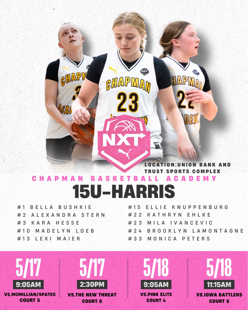 Chapman Girls Basketball (@chapman_gbb) on Twitter photo Is that fun time of year!!! The girls are Live period ready! Coaches come check them out! <a href="/PRO16G/">NXTPRO Girls League</a> Is that fun time of year!!! The girls are Live period ready! Coaches come check them out! <a href="/PRO16G/">NXTPRO Girls League</a>