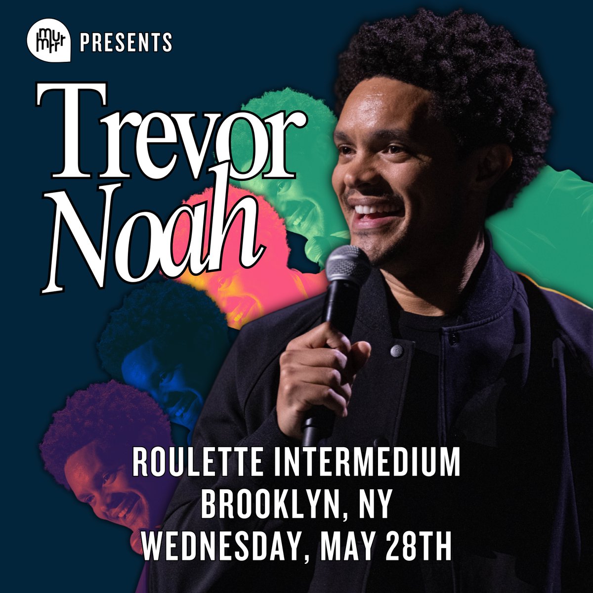 ON SALE NOW!  @TrevorNoah. One night only. May 28 at Roulette.

Tickets are live and going fast. Don’t wait—get your tickets now!

🔗 vor.us/b2f29